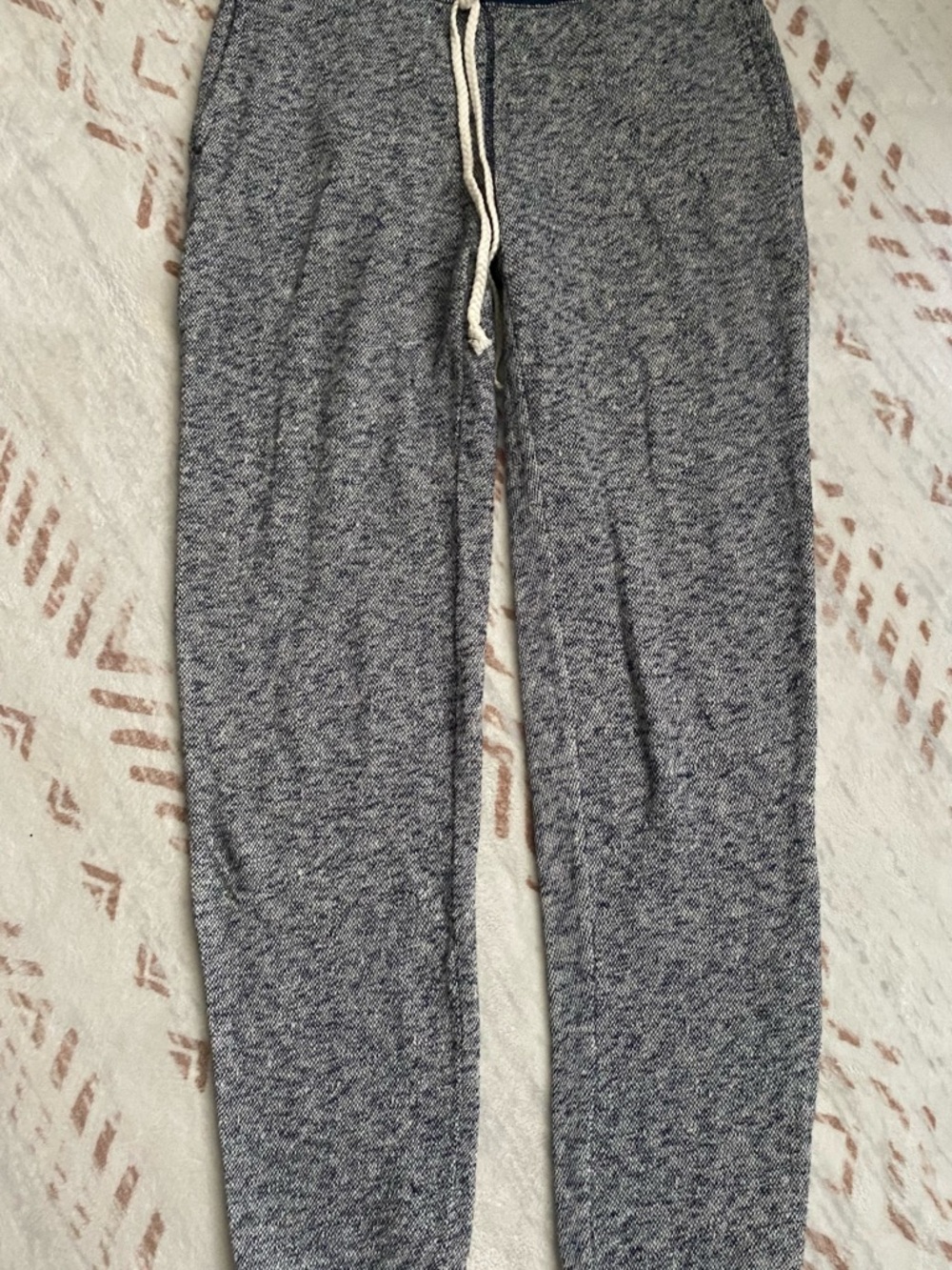NWT Aerie Navy Blue Marled Joggers Sweatpants XXS Drawstring Pockets
